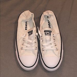 NEW Converse Women Size 7.5 White Slip-On Sneakers